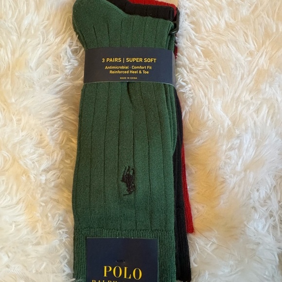 POLO RALPH LAUREN  Soft antimicrobial comfort fit reinforced Heel ,Toe
Socks - Picture 4 of 9